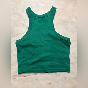 H&M Teal Ribbed Sleeveless Top